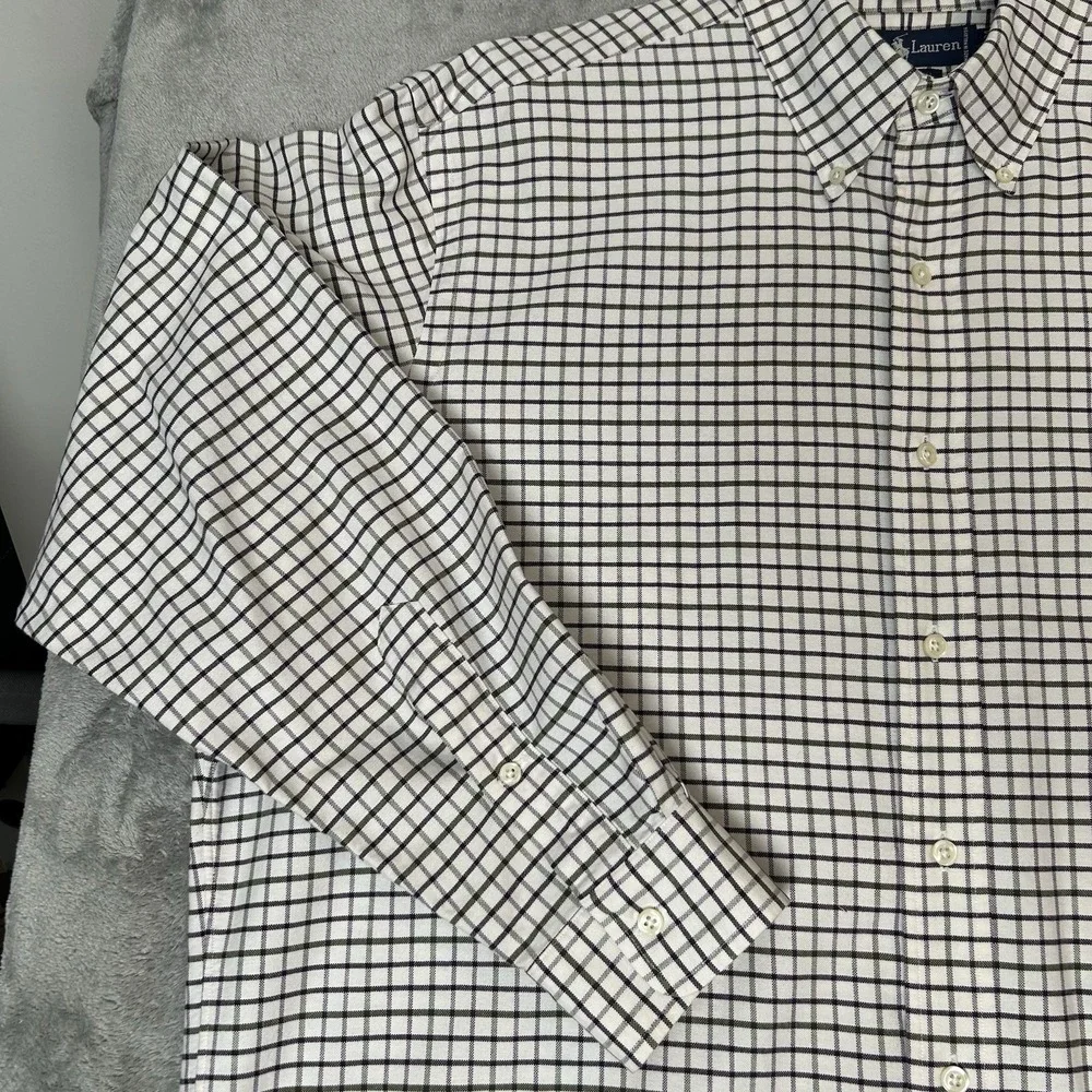 Polo Ralph Lauren‎ Yarmouth Long Sleeve Button Shirt Plaid Sz 16-33 Large *NICE*